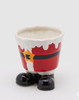 Vaso Babbo Natale-piedi, misura grande, H. 17x17 cm. EDG