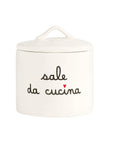 Barattolo in gres decoro "Sale da cucina". Simple day
