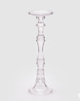 Portacandela classico "EOS", in vetro, misura H.42 x D. 13 cm. EDG