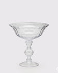 Vaso/coppa "Optic" H. 40xD39cm., in vetro, trasparente. EDG