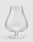 Vaso coppa con piede Optica, H.37x D25 cm. EDG