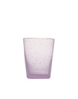 Bicchiere acqua "Memento" in vetro, colore rosa malva, set 6 pz. Serafino Zani