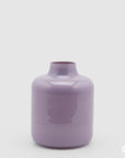 Vaso collostretto, misura piccola H.22 D18cm., in vetro, lilla. EDG
