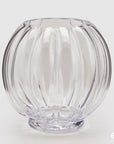Vaso Zucca, trasparente, misura grande H.29x D30 cm. EDG