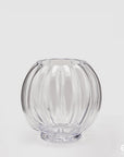 Vaso Zucca, trasparente, misura piccola H.19 x D20 cm. EDG