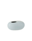 Vaso Ovale Ceramica Opaco Blu Pastello Large. Jolipa