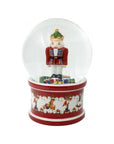 Palla di vetro grande con neve Schiaccianoci Villeroy &amp Boch linea Christmas Toy's