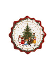 Piatto grande dolci, Babbo Natale porta regali. Villeroy &amp Boch linea Toy's fantasy