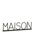 Scritta "Maison", in Metallo, colore Nero. Jolipa