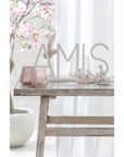 Scritta "Amis", in Metallo, colore Bianco. Jolipa