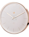 Orologio Parete in metallo oro rosa. L'oca nera