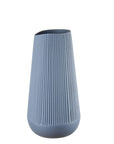 Vaso alto azzurro, diam. 18x35H. cm. L'oca nera