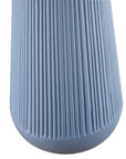 Vaso alto azzurro, diam. 18x35H. cm. L'oca nera