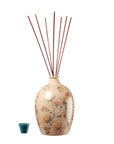 Diffusore di essenze "Dafne" da Lt. 2.90 con bastoncini neri e shopper. L'oca nera
