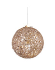 Sfera da appendere grande, "Sogni splendenti", oro, con led. L'oca nera
