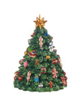 Albero con doni con carillon e movimento. L'oca nera