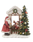 Portone con Babbo Natale con led. L'oca nera