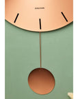 Orologio da Muro "IMPRESSIVE PENDULUM" colore rame. KARLSSON