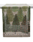 Runner natalizio Fairy Trees 45x170 cm., 100% lino. Tessitura Toscana Telerie