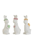 Coniglio con Uovo o Fiore, 3 modelli, colore Bianco/Verde/Rosa/Arancione misura piccola. Jolipa