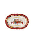 Ciotola ovale Babbo Natale con bambini Villeroy &amp Boch linea Toy's fantasy