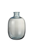 Vaso "Nora" Rotondo Vetro Blu Chiaro. Jolipa