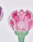 Portacandela Ninfea, colori assortiti, misura media H.20.5 xD.8.5 cm. EDG