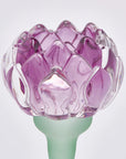 Portacandela Ninfea, colori assortiti, misura media H.20.5 xD.8.5 cm. EDG