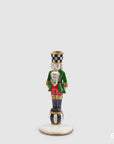 Portacandela Soldatino/Schiaccianoci a scacchi, misura H. 25 x D.11 cm. EDG