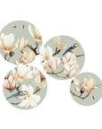 Piatti decorativi da parete Amelia, set 4pz. L'oca nera