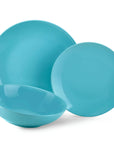 Servizio tavola da 6 Carioca AZZURRO (18 pz.), in porcellana. Fade