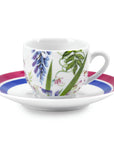 Servizio caffè da 6 con piattino LILIBETH , in porcellana. Fade