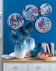 Piatti decorativi da parete Malè, set 4pz. L'oca nera