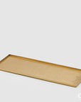 Vassoio Charm, rettangolare, colore oro, H.1.5x52x19 cm. EDG