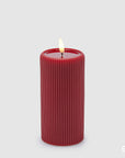 Candela grande con led Lounge rosso EDG
