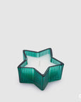 Candela profumata, Stella, colore verde, H. 4 x D. 8.5 cm. EDG