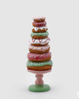 Albero di ciambelle Candy, su base, colore rosa mix, misura H. 33cm. EDG