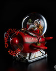 Sferacqua aereo con Babbo Natale, con led Merry Xmas. EDG