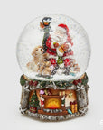 Sferacqua Babbo Natale con neve, led e musica. EDG