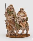 Natività di Natale, in tessuto con asino, H.43 cm. EDG
