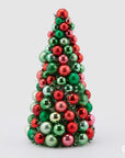 Cono palline, colore rosso e verde, misura grande H. 40 cm. EDG