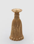 Portacandela classico "TASSEL", in poly, misura H.26xD. 14cm. EDG