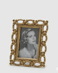 Portafoto Maglie oro, misura piccola 22x18. EDG