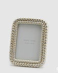Portafoto Tricot argento, misura grande 22x18. EDG