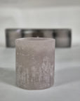 Set 4 candele H.6cm. colore tortora. Sia Home Fashion
