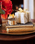 Pacchetto regalo piccolo quadrato fiocco oro, Linea Christmas Toy's. Villeroy & Boch