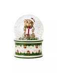 Palla di vetro piccola con neve, Orsetto Villeroy &amp Boch linea Christmas Toy's