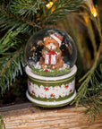 Palla di vetro piccola con neve, Orsetto Villeroy &amp Boch linea Christmas Toy's