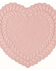 Tovaglietta americana Cuore Rosa. Blanc Mariclò