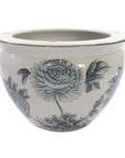 Vaso decorativo piccolo porcellana bianca con disegni. Blanc Mariclò